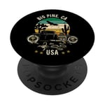 Big Pine California USA Hotrod Design rétro coucher de soleil dans le désert PopSockets PopGrip Adhésif