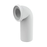 Raccord WC coudé 90° Blanc Blanc