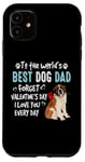 iPhone 11 St Bernard Best Dog Dad Valentines Day Funny Puppy Case