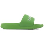 Baskets Lacoste  CLAQUETTES  VERTES SERVE SLIDE 1. FEMME EN TISSU