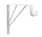 CIME- Support de fixation pour etagere | Equerre murale | Coloris blanc | Veritable accessoire de decoration qui apporte de l'allure à votre piece | Disponible en 3 coloris | finition peinte | Robuste