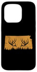 Coque pour iPhone 15 Pro Abri de jardin Chasseur d'élan en bois de cerf