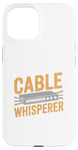 Coque pour iPhone 15 Cable Whisperer - Ingénieur réseau