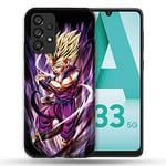 Coque pour Samsung Galaxy A33 5G Manga Dragon Ball Sangohan Violet