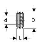 Geberit-Manchon 242,018,00.1 de tuyau de vidange 32 x 55 mm