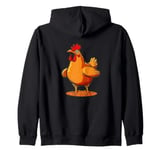 Chicken and Rooster Breast Costume Zip Hoodie