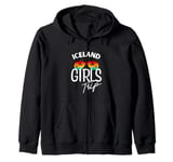 Iceland Girls Trip Travel Vacation Womens Iceland Zip Hoodie