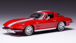 Chevrolet Corvette Stingray 1963 Rouge/Blanc 1:43 Model Ixo Model