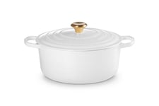 Le Creuset Støpejernsgryte Signature Hvit 6 7L