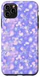 iPhone 11 Pro Max Pink & Purple Mosaic Aura Snowflakes Holiday Winter Pattern Case