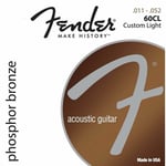 Jeux de cordes FENDER 60CL phosphore bronze 11/52 -0730060405 guitare acoustique