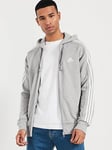 adidas Sportswear Mens Essentials Hooded Track Top - Grey, Grey, Size Xs, Men