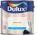 Dulux Matt Interior Walls & Ceilings Emulsion Paint 2.5L - Summer Linen