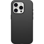 OtterBox Coque pour iPhone 15 Pro (Uniquement) Symmetry Series – Noir, Ultra élégante, Compatible avec Le Chargement sans Fil, Bords surélevés pour protéger l'appareil Photo et l'écran