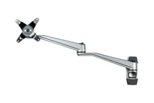 StarTech.com Wall Mount Monitor Arm, Articulating Ergonomic VESA Wall Mount Monitor Arm, 20" (52cm) Long , Single 34" Display up to 30.9lb/14kg, Swivel/Tilt/Rotate, Adjustable Screen Mount - Cable Management clips (ARMWALLDSLP) konsol - justerbar arm - fö