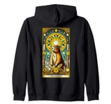 Vintage The Marmot Tarot Card Prairie Dog Retro Zodiac Zip Hoodie