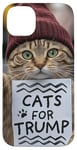 Coque pour iPhone 14 Plus Cats For Trump