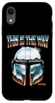 Coque pour iPhone XR Star Wars The Mandalorian This Is The Way Helmet Shine