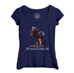 T-Shirt Femme Col Echancré The Mandalorian - Roi Lion Parodie Film Series