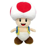 Super Mario AC04 Toad Sanei Officially Licensed Plush, Multicolour