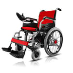 FTFTO Home Accessories Elderly Disabled Lightweight Wheelchairs for Adults Electric Folding Carry Power Chair More Secure Stable Portable Safe Motorized Scooter Support 220Lb