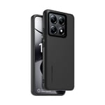 Coque arrière semi-rigide au touché peau Made For Xiaomi pour Xiaomi 14T Pro Noir