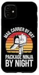 Coque pour iPhone 11 Porte-courrier par jour Ninja By Night Postal Worker