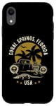 Coque pour iPhone XR Coral Springs Florida Sunset Hotrod Alligator