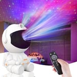 HIYAA Astronaut Galaxy Projector Starry Night Light, LED Starry Nebula Ceiling Projection Lamp with Remote Control, 360° Adjustable Spaceman Light Projector Gift for Children and Adults