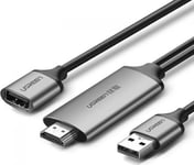 Ugreen Usb-A - Hdmi-Kabel 1,5 M Grå (50291)