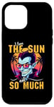 iPhone 12 Pro Max I Love The Sun Funny Vampire Sunglasses Tropical Sunset Vibe Case