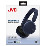 JVC HAS36W-A Powerful Deep Bass Wireless Bluetooth On Ear Headphones│Lightweight