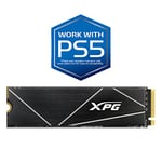 ADATA XPG GAMMIX S70 Blade 512 GB PCIe Gen4x4 M.2 2280 SSD Noir-Distributeur de Chaleur- Traitement Graphique 3D et Jeux Haut de Gamme