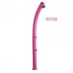 Douche solaire aluminium Jolly avec rince pieds - 25L - Poolstar - Rose