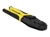 Delock Universal Coax Crimping Tool For 7 Different Diameters - Hopfalsningsverktyg - Svart, Gul