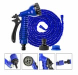 3x Expanding Flexible Garden Hose Pipe With Spray Gun Nozzle Expandable