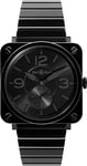 Bell & Ross Watch BRS Black Phantom Ceramic Bracelet Limited Edition