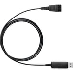 Jabra Link 230-09 230  Headset adapter - USB male to Quick Disconnect