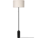 Gravity Golvlampa Blackened Steel/canvas shade