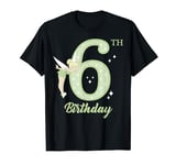 Disney Peter Pan 6th Birthday Tinkerbell Portrait T-Shirt