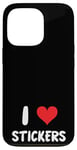 iPhone 13 Pro I Love Stickers - Heart - Art Artist Journal Journaling Case