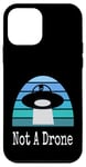 Coque pour iPhone 12 mini Drone extraterrestre drôle UFO Not A Drone Night Sky Design Sarcasme