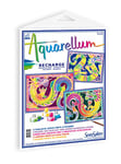SentoSphère - RECHARGE AQUARELLUM - DRAGONS - Recharge Cartes Aquarellum - Kit peinture - Peinture Aquarellable Magique - A partir de 8 ans - fabriqué en France