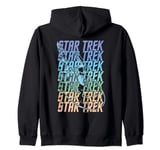 Star Trek Multi Logo Enterprise Sweat à Capuche