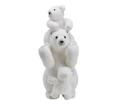 Générique Figurine Maman ET BÉBÉ Ours Polaire Blanc