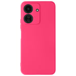 Avizar Case for Xiaomi Redmi 13C and Poco C65 Semi-rigid Soft-touch Mat, Fuschia