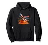 The Orange Crush Harris for President 2024 Patriotic Design Pullover Hoodie