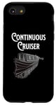 Coque pour iPhone SE (2020) / 7 / 8 Péniche fluviale vintage Boat Life Continuous Cruiser