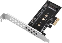 Adaptateur M.2 PCIe, M.2 NVME et AHCI NGFF (Pas pour SATA) M Key SSD vers PCIe 3.0 Convertisseur, Compatible avec 2280 2260 2242 2230 Taille, pour Windows 7/8/10 Linux(PCIe x1)