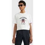 T-shirt Tommy Hilfiger  T-Shirt monogramme  blanc en coton bio